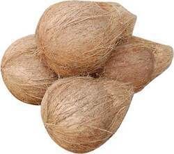 Semi-husked coconut